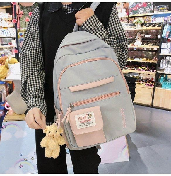 backpack harajuku style simple campus boys and girls small fresh hit color all-match student schoolbag
backpack harajuku style simple campus boys and girls small fresh hit color all-match student schoolbag