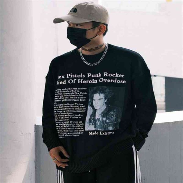 high-street america characters printed fashion hip hop letter sweater vintage oversized men pullovers, White;black
high-street america characters printed fashion hip hop letter sweater vintage oversized men pullovers, White;black