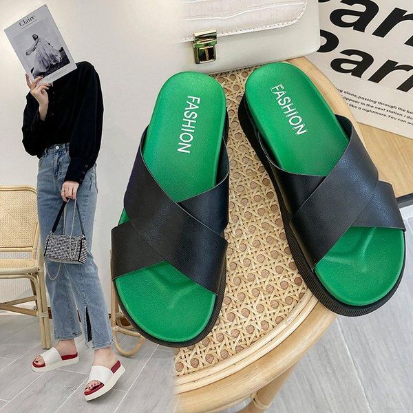 fashion ladies slipper summer cross slide casual comfortable flat sandal slippers women for, Black
fashion ladies slipper summer cross slide casual comfortable flat sandal slippers women for, Black