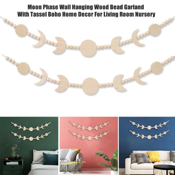 decorative objects & figurines moon phase wall hanging wood bead garland with tassel boho home decor for living room nursery
decorative objects & figurines moon phase wall hanging wood bead garland with tassel boho home decor for living room nursery