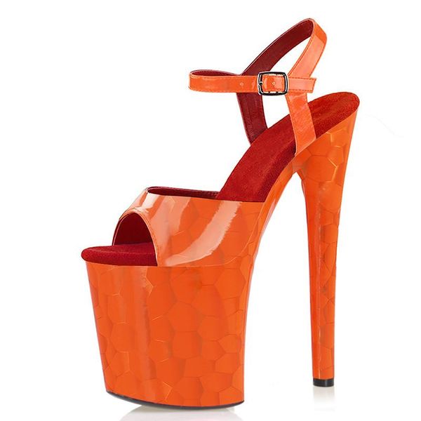 sandals 20cm orange fetish pole dance shoes nightclub retro party high models platform women stripper heels open toe, Black
sandals 20cm orange fetish pole dance shoes nightclub retro party high models platform women stripper heels open toe, Black