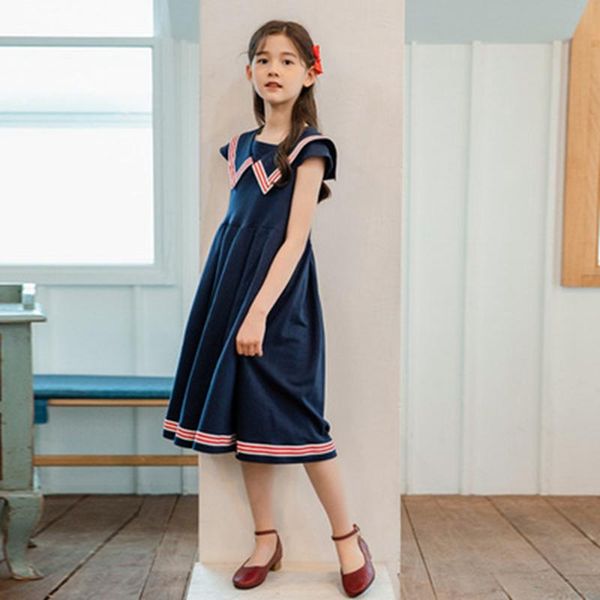 summer dark blue sailor collar dress for girls cute short sleeve dresses kids toddler girl princess children's clothing 12 girl's, Red;yellow
summer dark blue sailor collar dress for girls cute short sleeve dresses kids toddler girl princess children's clothing 12 girl's, Red;yellow