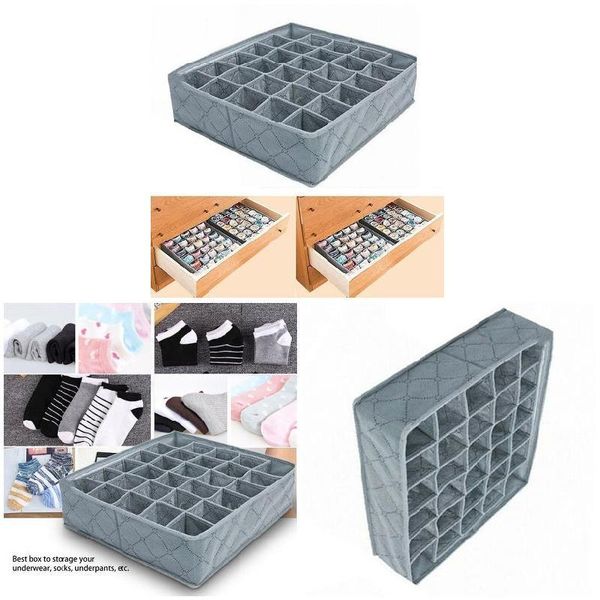storage drawers 30 grids underwear socks drawer closet bamboo charcoal organizer box drop clothing wardrobe
storage drawers 30 grids underwear socks drawer closet bamboo charcoal organizer box drop clothing wardrobe