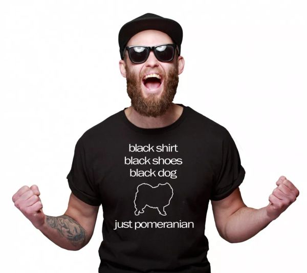 Pomeranian Unisex T-Shirt Black Dog Dog Motif, Mainly pictures 
Pomeranian Unisex T-Shirt Black Dog Dog Motif, Mainly pictures