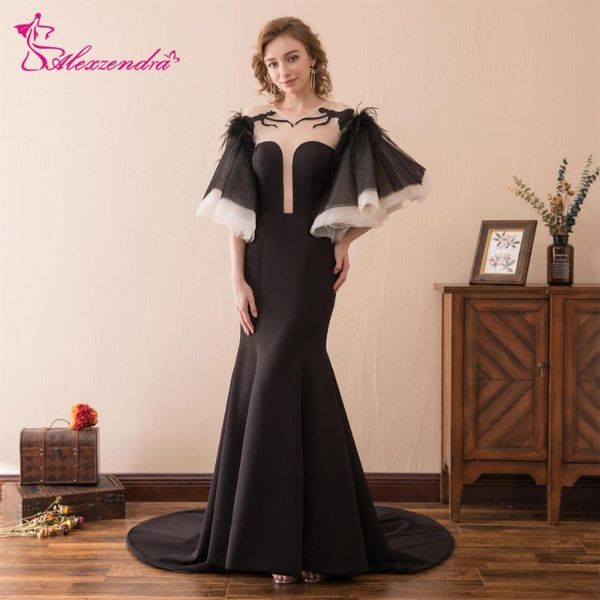 party dresses alexzendra mermaid long blackformal evening dress with sleeveless illusion neck prom, White;black
party dresses alexzendra mermaid long blackformal evening dress with sleeveless illusion neck prom, White;black