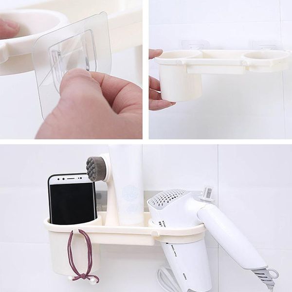 hooks & rails bathroom hair dryer holder abs wall stand sturdy adhesive mount washroom storage rack
hooks & rails bathroom hair dryer holder abs wall stand sturdy adhesive mount washroom storage rack