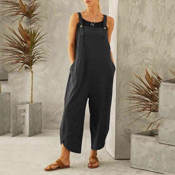 30 loose playsuit solid womens jumpsuit pocket casual long bodysuit strap button oversized pijama mameluco, Black;white
30 loose playsuit solid womens jumpsuit pocket casual long bodysuit strap button oversized pijama mameluco, Black;white