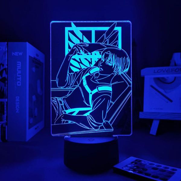 night lights 3d lamp anime attack on titan levi ackerman for home manga led panel usb light
night lights 3d lamp anime attack on titan levi ackerman for home manga led panel usb light
