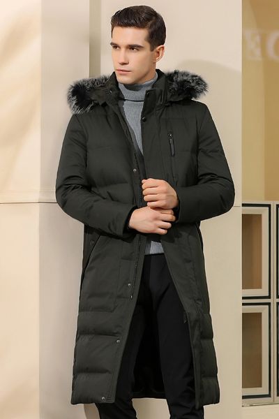 men's jackets long coat down male thickened middle-aged big and elderly father jacket with fox hair necklace, Black;brown
men's jackets long coat down male thickened middle-aged big and elderly father jacket with fox hair necklace, Black;brown