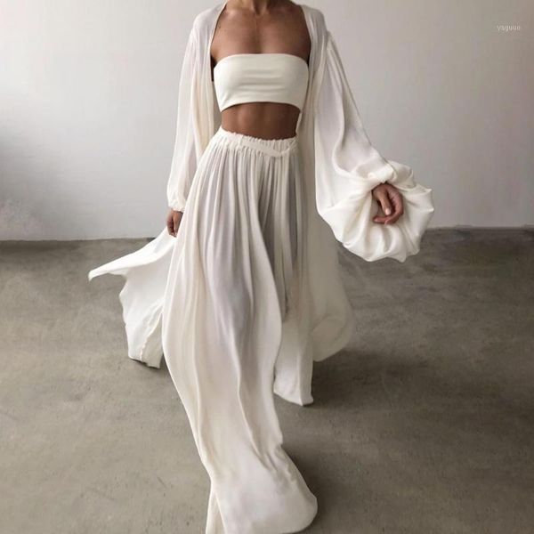 spring soft women three piece set fashion wrap cardigan and high waist pants suit female casual simple tracksuits homewear women's swi, White;black
spring soft women three piece set fashion wrap cardigan and high waist pants suit female casual simple tracksuits homewear women's swi, White;black