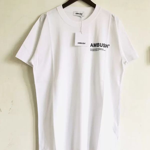 2022ss t-shirt men women tee printed vintage grey ambush, White;black 
2022ss t-shirt men women tee printed vintage grey ambush, White;black