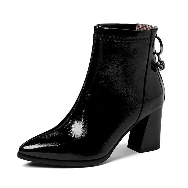 boots lucyever fashion patent leather ankle for women high heels pointed toe zipper short female autumn winter shoes woman, Black
boots lucyever fashion patent leather ankle for women high heels pointed toe zipper short female autumn winter shoes woman, Black