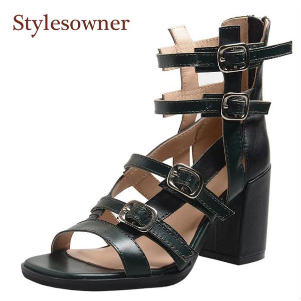 british style 2021 summer women's high-heeled thick-heeled leather fairy sandals with open toe, Black
british style 2021 summer women's high-heeled thick-heeled leather fairy sandals with open toe, Black