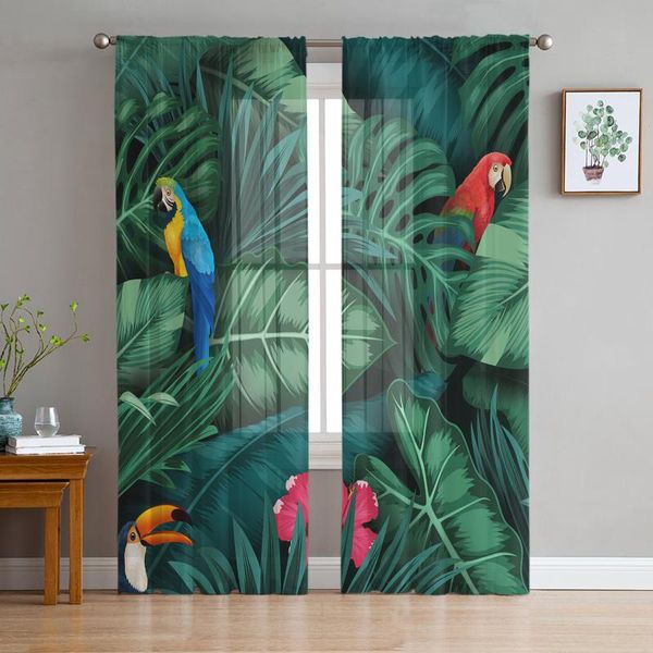 curtain & drapes modern sheer curtains tropical plants parrot living room kitchen children's decoration household chiffon window
curtain & drapes modern sheer curtains tropical plants parrot living room kitchen children's decoration household chiffon window