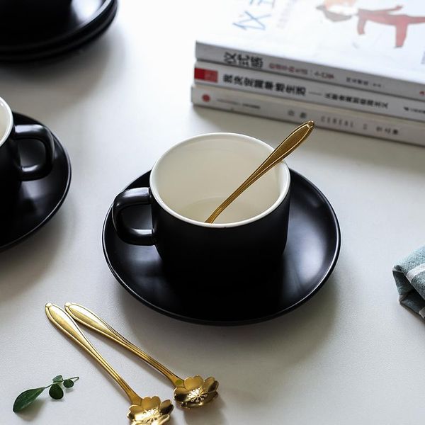 mugs matte coffee cup saucer set household tea afternoon simple ceramic with spoon drinkware
mugs matte coffee cup saucer set household tea afternoon simple ceramic with spoon drinkware