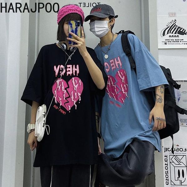 harajpoo couple t-shirt 2021 summer korean ins trendy hip-hop personalized broken heart print loose casual short sleeve pullover women', White
harajpoo couple t-shirt 2021 summer korean ins trendy hip-hop personalized broken heart print loose casual short sleeve pullover women', White