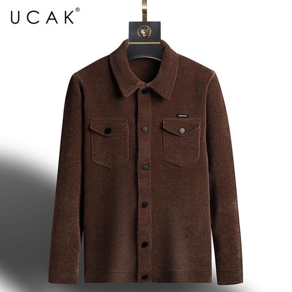men's sweaters ucak brand casual turn-down collar cardigans men sweatercoat clothing autumn streetwear solid color cardigan pull homme, White;black
men's sweaters ucak brand casual turn-down collar cardigans men sweatercoat clothing autumn streetwear solid color cardigan pull homme, White;black