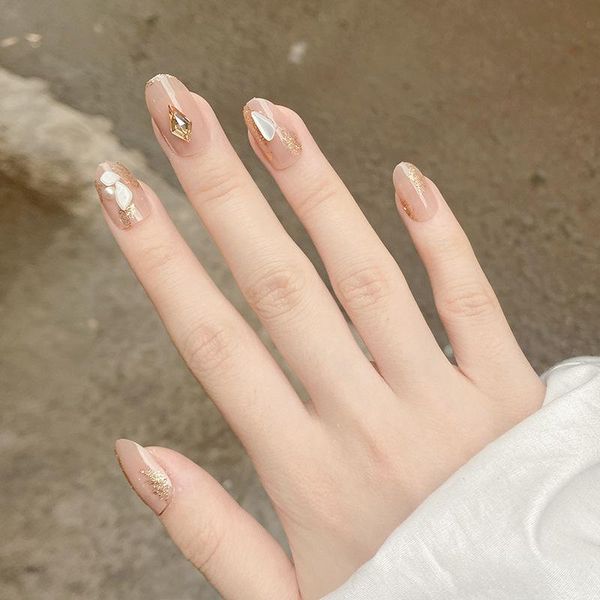 nail art kits 24pcs shells inlaid patch nude color glue type removable mid length paragraph fashion manicure false
nail art kits 24pcs shells inlaid patch nude color glue type removable mid length paragraph fashion manicure false