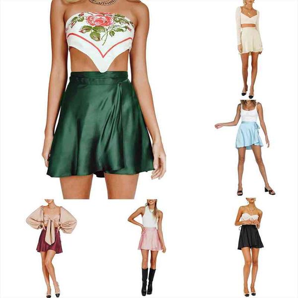 summer style solid color skirt high waist fashion 1-piece lace short skirt chiffon satin wrap, Black
summer style solid color skirt high waist fashion 1-piece lace short skirt chiffon satin wrap, Black