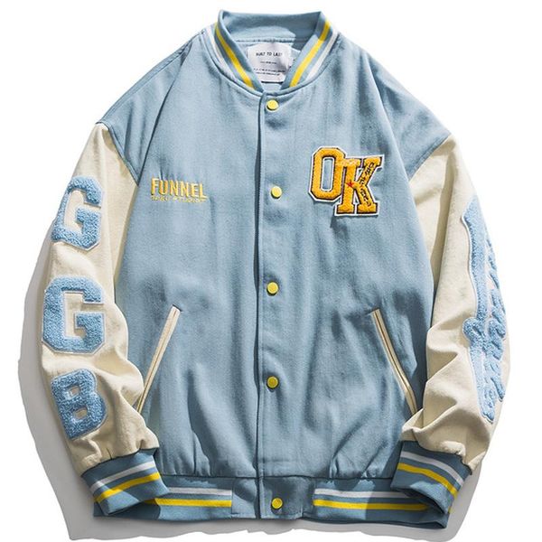 men's jackets men furry letter embroidery varsity jacket harajuku patchwork baseball coats oversized v-neck streetwear couple, Black;brown
men's jackets men furry letter embroidery varsity jacket harajuku patchwork baseball coats oversized v-neck streetwear couple, Black;brown