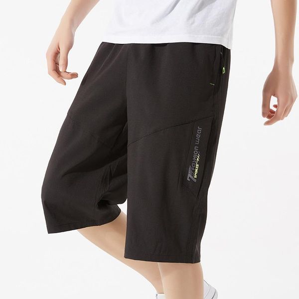 men's shorts 2021 casual capris large summer sports fast drying stretch trend pants wear, White;black
men's shorts 2021 casual capris large summer sports fast drying stretch trend pants wear, White;black