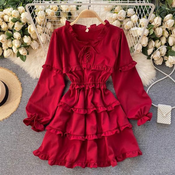 casual dresses 2021 sweet vestidos female spring french puff sleeve stand collar slim mini dress with wood ears c251, Black;gray
casual dresses 2021 sweet vestidos female spring french puff sleeve stand collar slim mini dress with wood ears c251, Black;gray