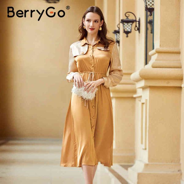 berrygo women's elegant khaki mid waist long sleeve dress autumn winter female versatile solid color satin 210513, Black;gray
berrygo women's elegant khaki mid waist long sleeve dress autumn winter female versatile solid color satin 210513, Black;gray