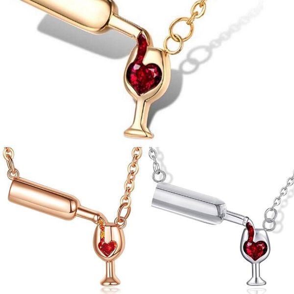 pendant necklaces 1pcs 3 colors wine glass design steel necklace women's fashion cubic zirconia, Silver
pendant necklaces 1pcs 3 colors wine glass design steel necklace women's fashion cubic zirconia, Silver