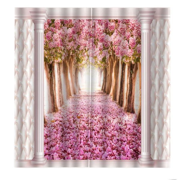 custom european cylindrical romantic pink flowers trees forest po curtain for livingroom bedroom blackout window drapes decor &
custom european cylindrical romantic pink flowers trees forest po curtain for livingroom bedroom blackout window drapes decor &