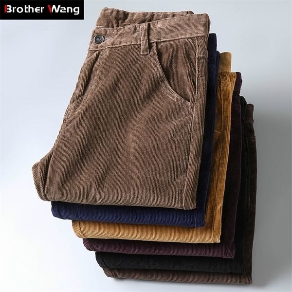 6 color men's thick corduroy casual pants winter style business fashion stretch regular fit trousers male brand clothes 220311, Black
6 color men's thick corduroy casual pants winter style business fashion stretch regular fit trousers male brand clothes 220311, Black
