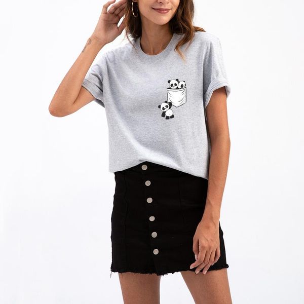 women's t-shirt cute pockets panda funny t shirt 100% cotton o neck short sleeve summer casual shirts fashion clothing, White
women's t-shirt cute pockets panda funny t shirt 100% cotton o neck short sleeve summer casual shirts fashion clothing, White
