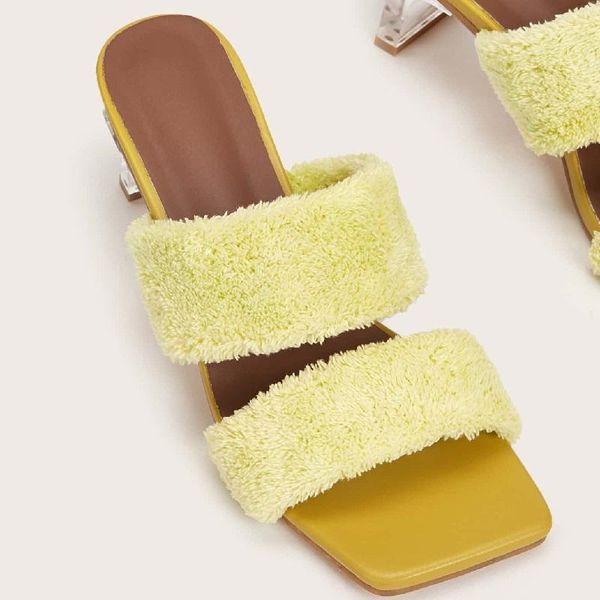 dress shoes women's open toe outdoor slippers short plush yellow high heels casual, Black
dress shoes women's open toe outdoor slippers short plush yellow high heels casual, Black