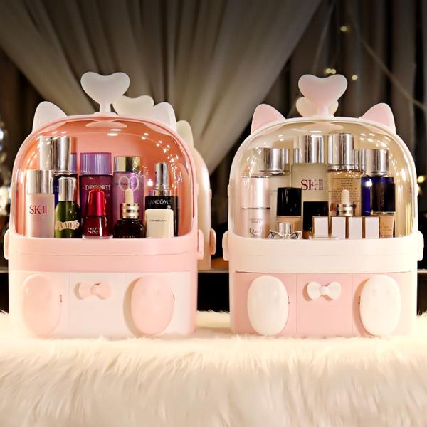 storage boxes & bins drawer cute makeup organizer large capacity stand brushes bathroom make up box cosmetic organizador 
storage boxes & bins drawer cute makeup organizer large capacity stand brushes bathroom make up box cosmetic organizador