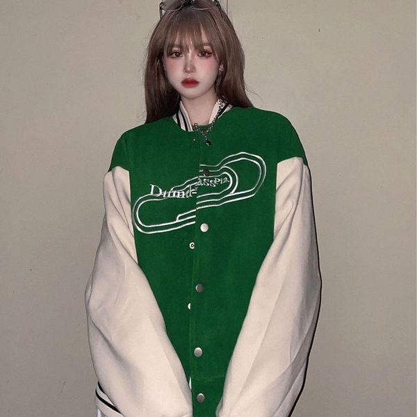 women's jackets korean hip-hop jacket female 2021 autumn punk casual long-sleeved baseball uniform vintage harajuku high street outerwe, Black;brown
women's jackets korean hip-hop jacket female 2021 autumn punk casual long-sleeved baseball uniform vintage harajuku high street outerwe, Black;brown