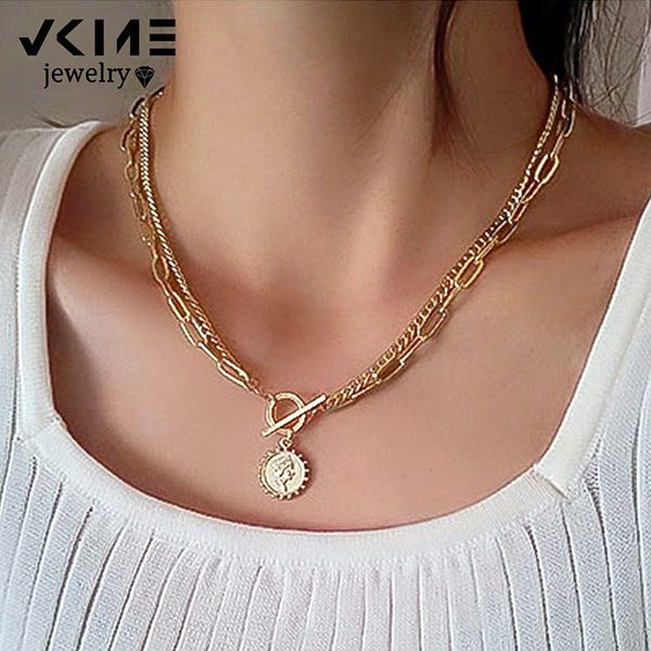necklaces pendants vkme vintage wedding chain choker necklace for women geometric sun coin multilayer pendant jewelry party gift, Silver
necklaces pendants vkme vintage wedding chain choker necklace for women geometric sun coin multilayer pendant jewelry party gift, Silver