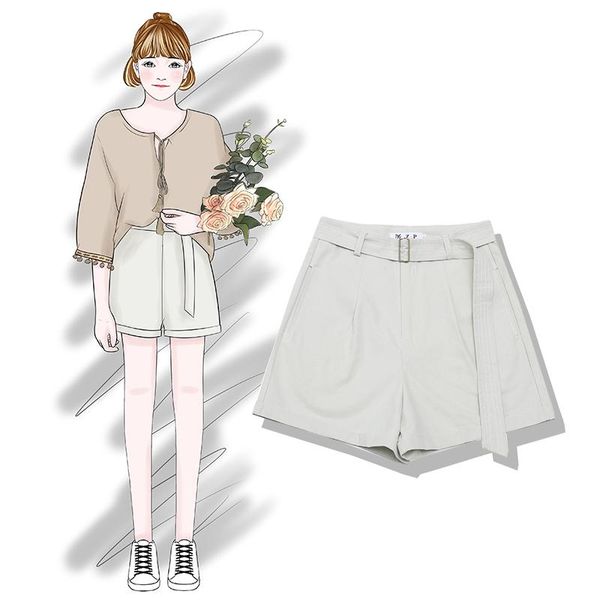 women's shorts 2021 fashion clothing summer loose wide leg student female, White;black
women's shorts 2021 fashion clothing summer loose wide leg student female, White;black