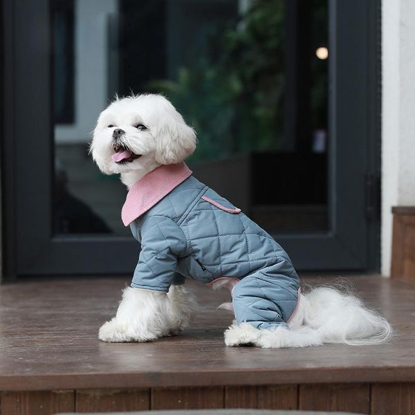 dog clothes plaid four-legged cotton warm pet apparel 
dog clothes plaid four-legged cotton warm pet apparel