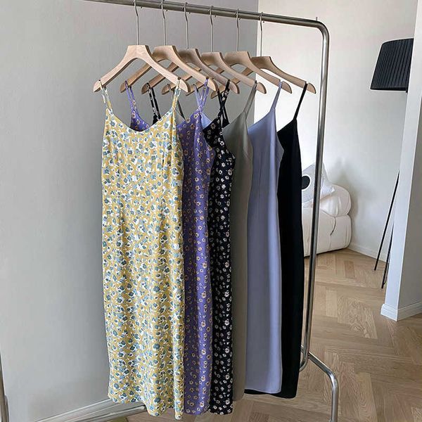 summer 6-color sling adjustable flower print chiffon dres korean loose v-neck open fork spaghetti strap long 210608, Black;gray
summer 6-color sling adjustable flower print chiffon dres korean loose v-neck open fork spaghetti strap long 210608, Black;gray