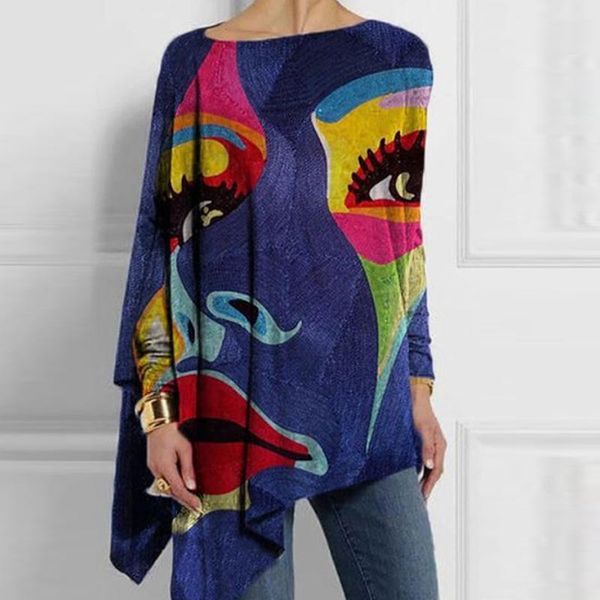 women's blouses & shirts women casual long sleeve o neck shirt blouse fashion loose irregular hem pullover 2021 autumn elegant print la, White
women's blouses & shirts women casual long sleeve o neck shirt blouse fashion loose irregular hem pullover 2021 autumn elegant print la, White