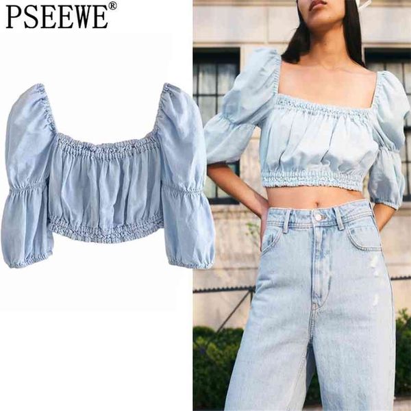 summer blouses women blue cut out crop woman elastic ruched square neck puff sleeve backless ladies 210519, White
summer blouses women blue cut out crop woman elastic ruched square neck puff sleeve backless ladies 210519, White