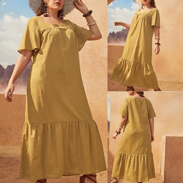 casual dresses for women 2021 plus size solid dress square collar short sleeves long vestidos de mujer y2k, Black;gray
casual dresses for women 2021 plus size solid dress square collar short sleeves long vestidos de mujer y2k, Black;gray