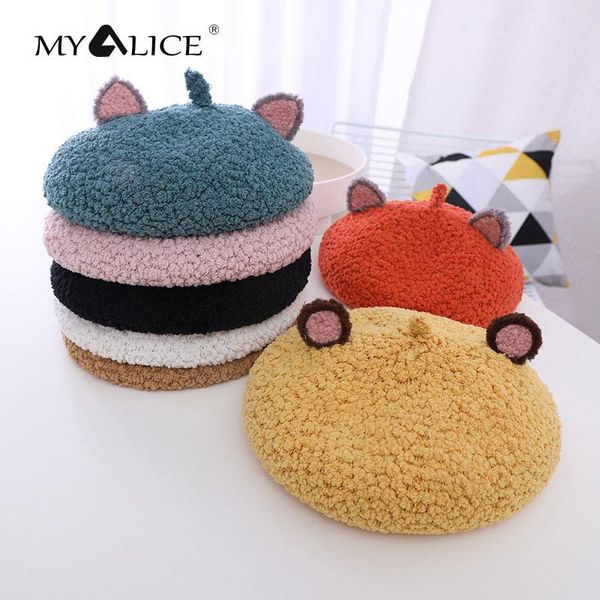 berets myalice winter cute child cashmere cartoon bear ears painter hat keep warm plus velvet elastic comfortable gift wholesale, Blue;gray
berets myalice winter cute child cashmere cartoon bear ears painter hat keep warm plus velvet elastic comfortable gift wholesale, Blue;gray