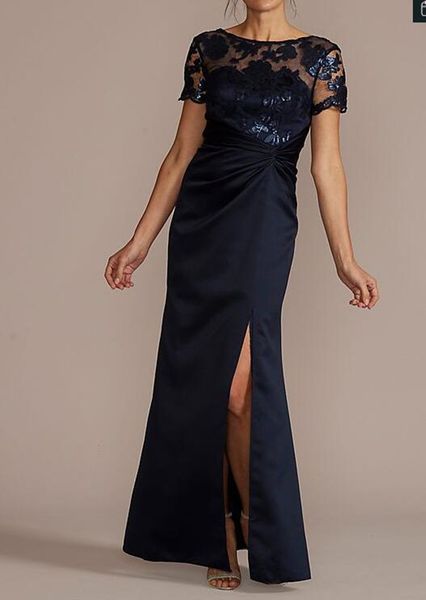 satin short sleeve mother bridal dresses o neck mermaid sequins wedding party dress mother of the bride, Black;red
satin short sleeve mother bridal dresses o neck mermaid sequins wedding party dress mother of the bride, Black;red