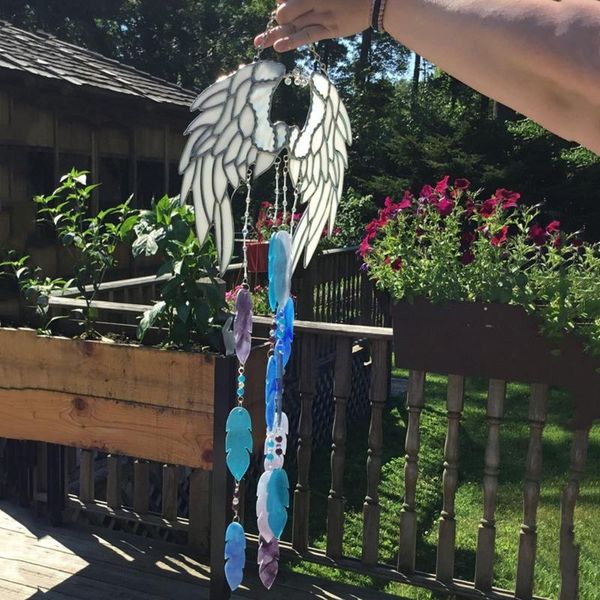 40# chime stained glass handmade original and exclusive yard garden outdoor living decoration little angel feathers wind decorations
40# chime stained glass handmade original and exclusive yard garden outdoor living decoration little angel feathers wind decorations