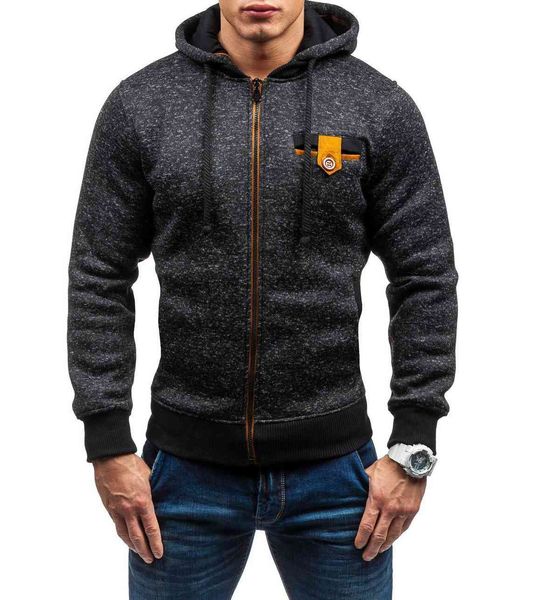 fashion fleece men's cardigan round neck coat sweater 8 hoodies, Black 
fashion fleece men's cardigan round neck coat sweater 8 hoodies, Black