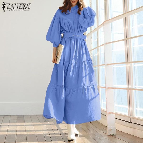 casual dresses spring women long puff sleeve maxi dress 2022 elegant ol work kaftan vestidos robe solid sundress with belted, Black;gray
casual dresses spring women long puff sleeve maxi dress 2022 elegant ol work kaftan vestidos robe solid sundress with belted, Black;gray