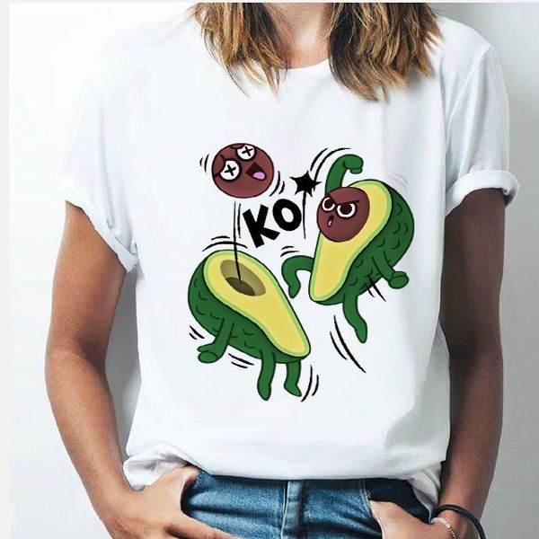 fashion t-shirts spoof ins avocado vs banana women's round neck loose short sleeve, White
fashion t-shirts spoof ins avocado vs banana women's round neck loose short sleeve, White