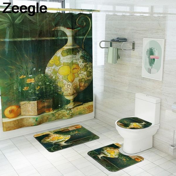 bath mats retro classic printing mat and polyester shower curtain set bathroom carpet absorbent u-shaped toilet floor
bath mats retro classic printing mat and polyester shower curtain set bathroom carpet absorbent u-shaped toilet floor