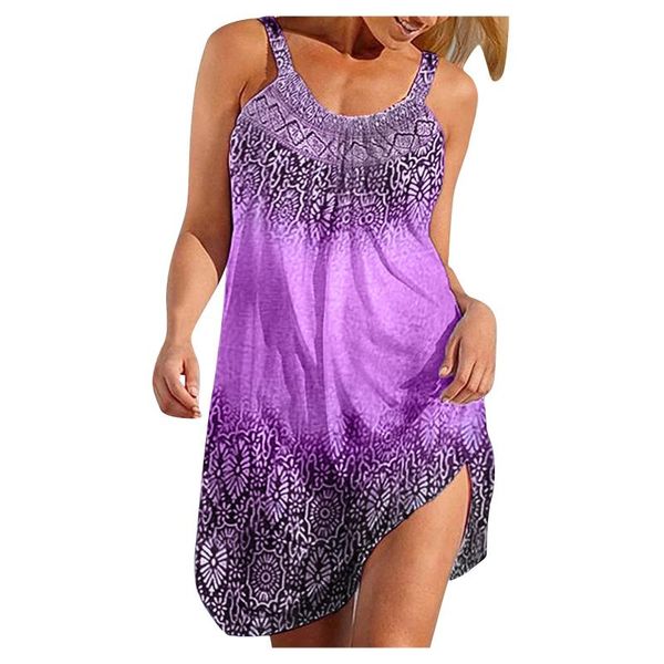 casual dresses print u-neck sleeveless strap open back mini dress lady large size beach summer sundress holiday style loose robe, Black;gray
casual dresses print u-neck sleeveless strap open back mini dress lady large size beach summer sundress holiday style loose robe, Black;gray
