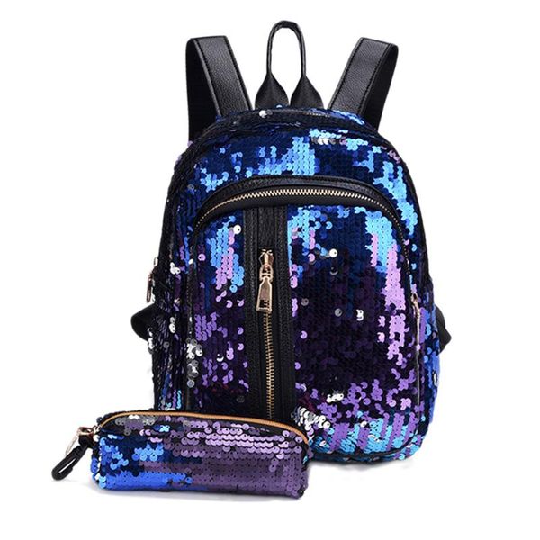 outdoor bags 2pcs/set women mini backpack teenage girls fashion bling pencil bag rucksack sequins zipper travel for female
outdoor bags 2pcs/set women mini backpack teenage girls fashion bling pencil bag rucksack sequins zipper travel for female